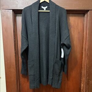 Time and Tru Women's Black  Cardigan Sweater